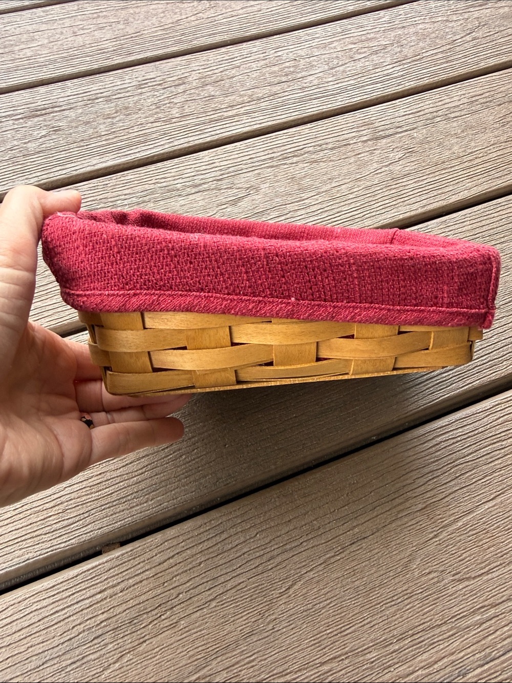 Longaberger Note Pad Basket 2003